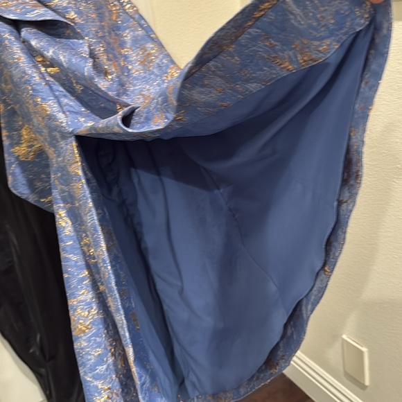 Formal One shoulder light blue/rose gold size 2 - Picture 6 of 8